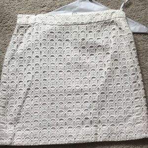 White J Crew skirt